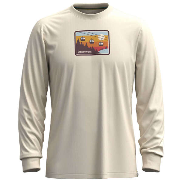 Koszulka wełniana unisex SMARTWOOL GONDOLA RIDE GRAPHIC LONG SLEEVE TEE