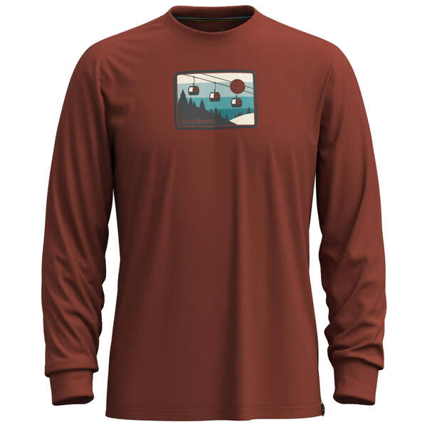 Koszulka wełniana unisex SMARTWOOL GONDOLA RIDE GRAPHIC LONG SLEEVE TEE