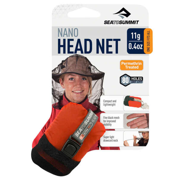 Moskitiera na głowę i twarz SEA TO SUMMIT NANO HEAD NET + Permethrin Treated