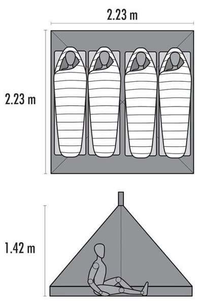 Namiot / moskitiera do namiotu Front Range MSR BUG/FLOOR INSERT