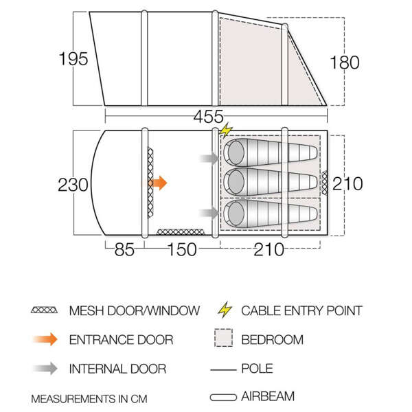 Namiot pompowany VANGO HARRIS AIR TC 350