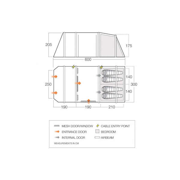 Namiot pompowany VANGO LISMORE AIR TC 450 PACKAGE