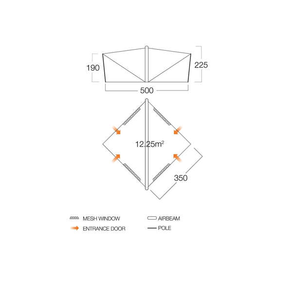 Namiot pompowany VANGO TRIGON AIRHUB