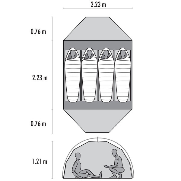 Namiot turystyczny MSR ELIXIR 4