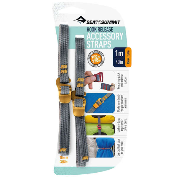 Pasy z hakami SEA TO SUMMIT ACCESSORY STRAPS WITH HOOK RELEASE | 1m - 10mm