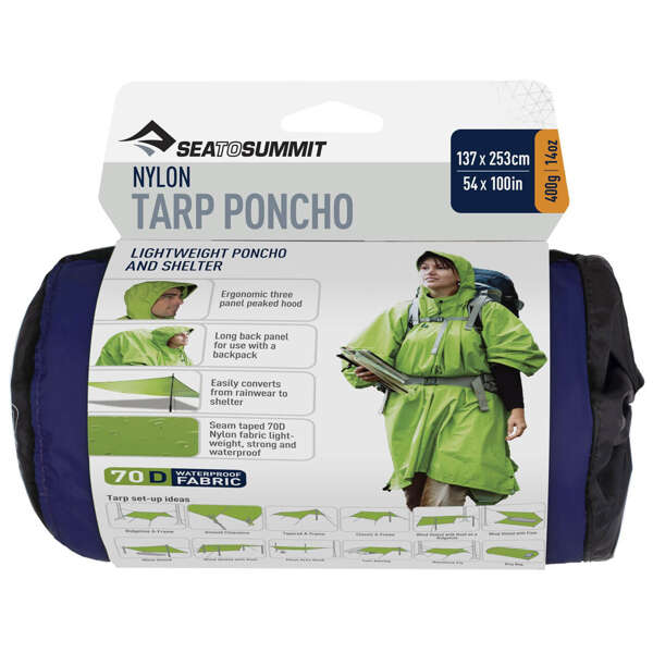 Poncho turystyczne wodoszczelne SEA TO SUMMIT NYLON TARP PONCHO