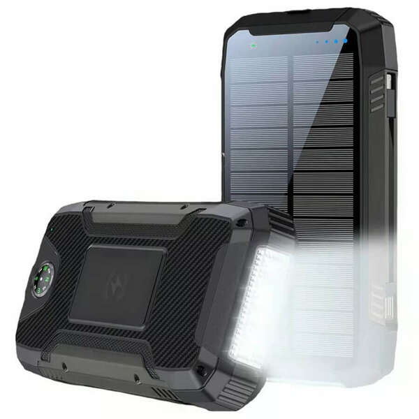 Power Bank 20000mAh (74Wh) z panelem solarnym 1.5W POWERNEED