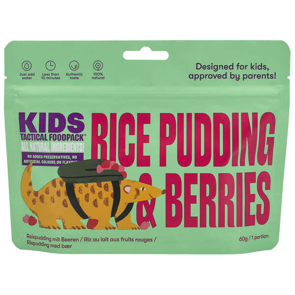 Pudding ryżowy z malinami dla dzieci TACTICAL FOODPACK