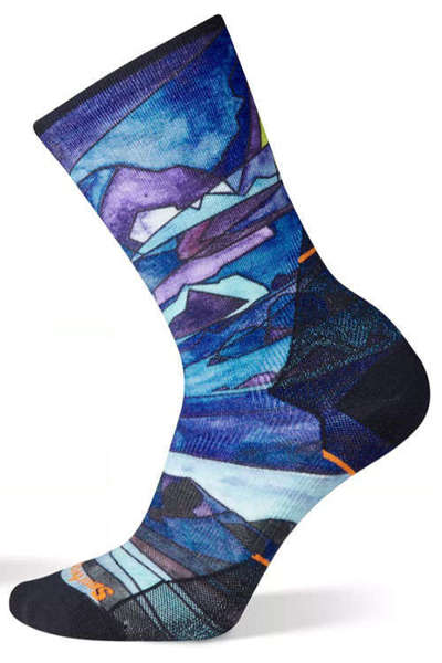 Skarpety do biegania SMARTWOOL W'S ATHLETE EDITION RUN PRINT CREW SOCKS