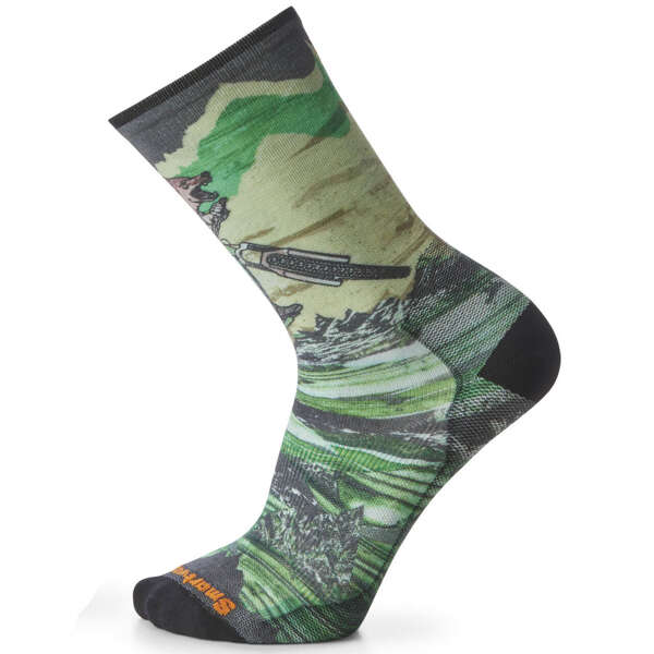 Skarpety rowerowe SMARTWOOL BIKE ZERO CUSHION WOLF PRINT CREW SOCKS