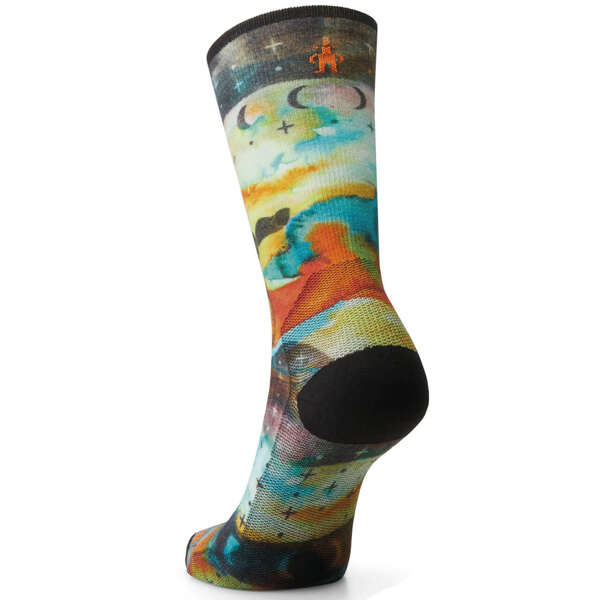 Skarpety rowerowe SMARTWOOL W'S BIKE ZERO CUSHION CELESTIAL PRINT CREW SOCKS