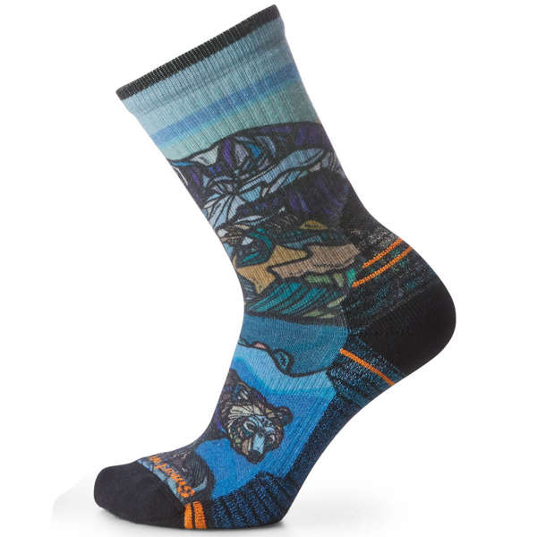 Skarpety turystyczne wełniane damskie SMARTWOOL HIKE ICY RANGE PRINT CREW SOCKS Light Cushion