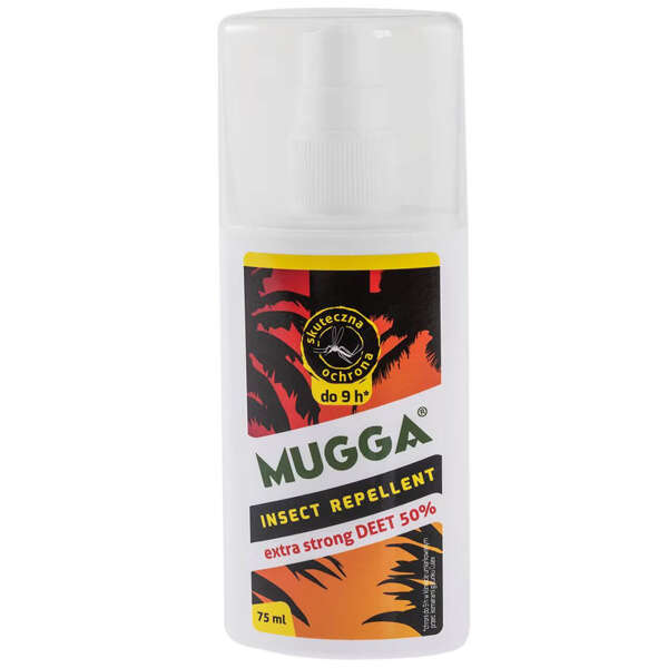 Środek przeciwko owadom w atomizerze MUGGA INSECT REPELLENT 50% 75 ml