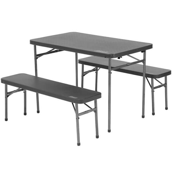 Stolik turystyczny z 2 ławeczkami COLEMAN PACK-AWAY TABLE & BENCH SET