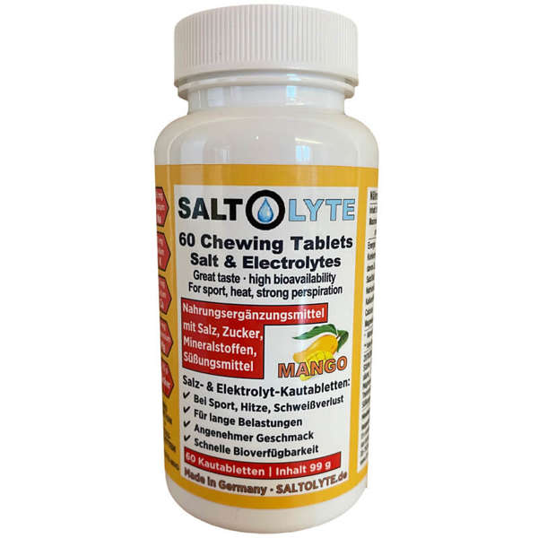 Tabletki do ssania SALTOLYTE CHEWING TABLETS - mango, 60 szt.