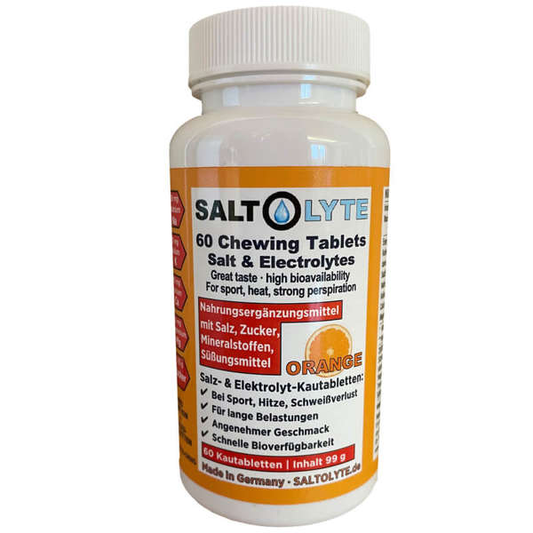 Tabletki do ssania SALTOLYTE CHEWING TABLETS - pomarańcza, 60 szt.