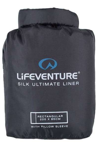 Wkładka do śpiwora LIFEVENTURE SILK ULTIMATE SLEEPING BAG LINER - prostokątna