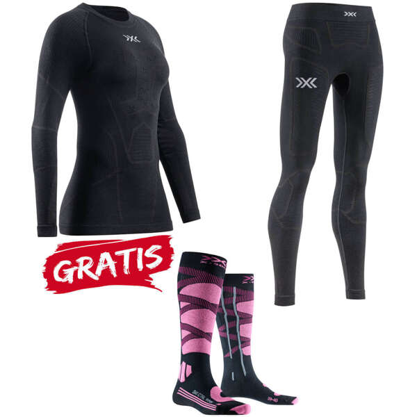 Zestaw / komplet bielizny damskiej X-BIONIC SYMBIO MERINO + GRATIS