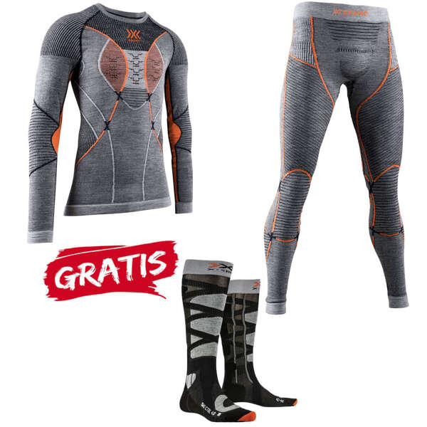 Zestaw / komplet bielizny termoaktywnej X-BIONIC APANI 4.0 MERINO + GRATIS