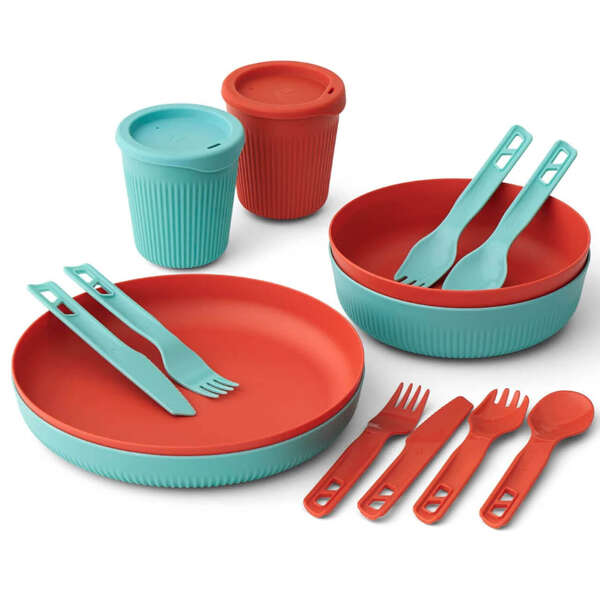 Zestaw naczyń turystycznych dla dwóch osób SEA TO SUMMIT PASSAGE DINNERWARE SET | 14 elementów