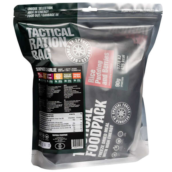 Zestaw sześciu posiłków liofilizowanych TACTICAL FOODPACK SIXPACK CHARLIE | 530 g