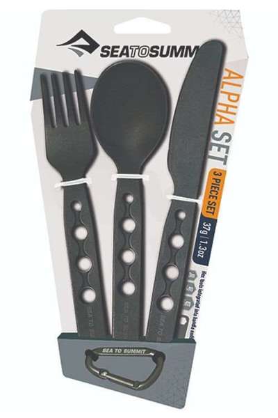 Zestaw sztućców aluminiowych SEA TO SUMMIT ALPHASET CUTLERY SET - 3PC