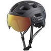 Kask rowerowy z szybką CAIRN QUARTZ VISOR LED USB