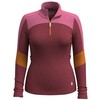 Koszulka wełniana damska SMARTWOOL CLASSIC THERMAL MERINO COLORBLOCK 1/4 ZIP