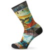 Skarpety rowerowe SMARTWOOL W'S BIKE ZERO CUSHION CELESTIAL PRINT CREW SOCKS